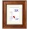 Frame USA Honey Beveled Brown Single Image Picture Frame with Mat